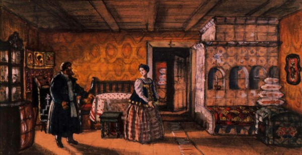 иллюстрация Б.Кустодиева