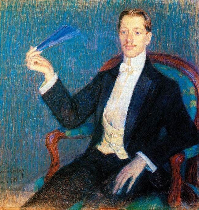 Мстислав Фармаковский. Николай Гумилёв. Париж. 1908. https://gumilev.ru/gallery/img/58/