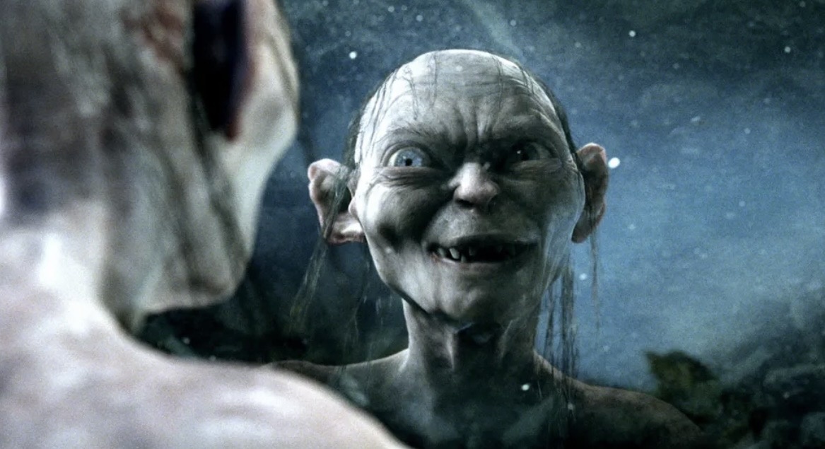 Голлум (Энди Серкис) в фильме «Властелин колец: Возвращение короля» 2003 года.

