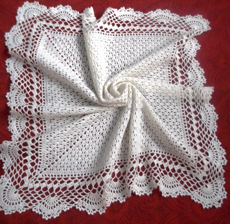 Плед для новорожденной крючком. Работа и фото автора канала, т.е. моя авторская.