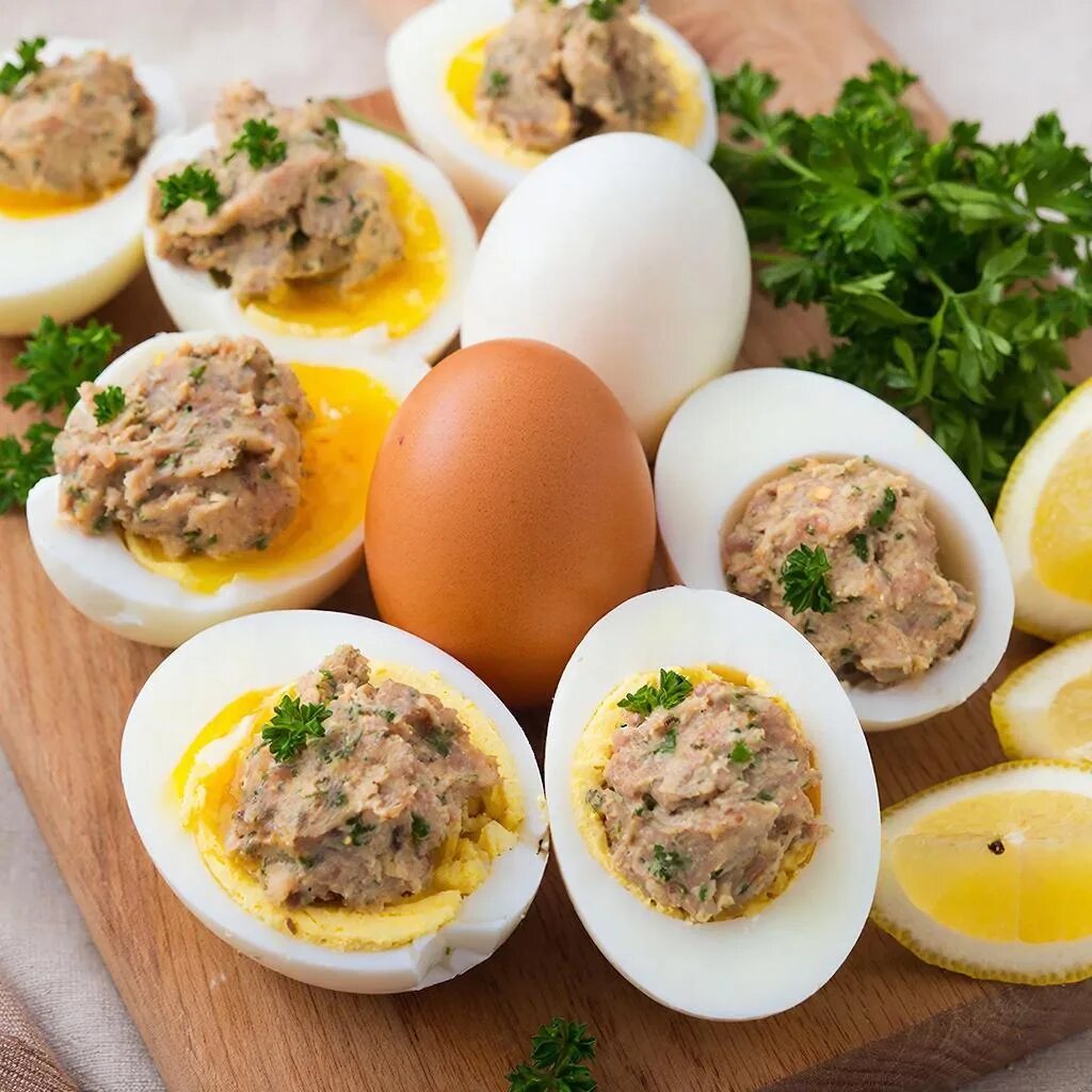 #фаршированныеяйца #рецепт #печень #необычнаязакуска #кулинария