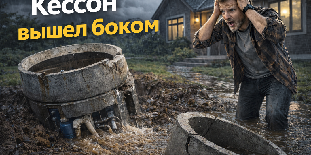 Как сэкономить и не потерять на строительстве кессона из бетонных колец