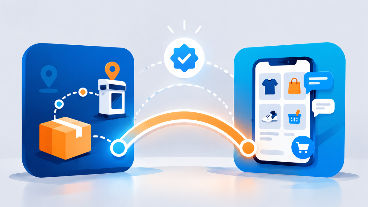 Официальная интеграция двух платформ: логистика маркетплейса + собственный магазин продавца — покупатель получает привычный сервис, продавец сохраняет клиента и маржу