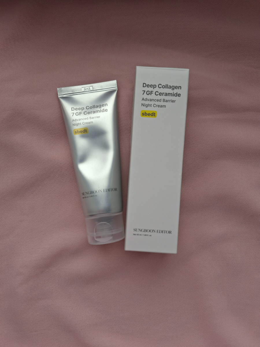 Ночной крем для лица Sungboon Editor Deep Collagen 7GF Ceramide Advanced Barrier Night Cream. 