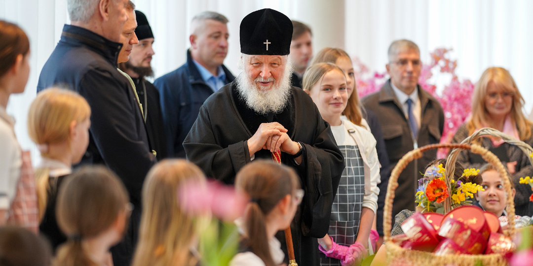 Святейший Патриарх Кирилл посетил благотворительный фестиваль «Пасхальный дар» в Москве