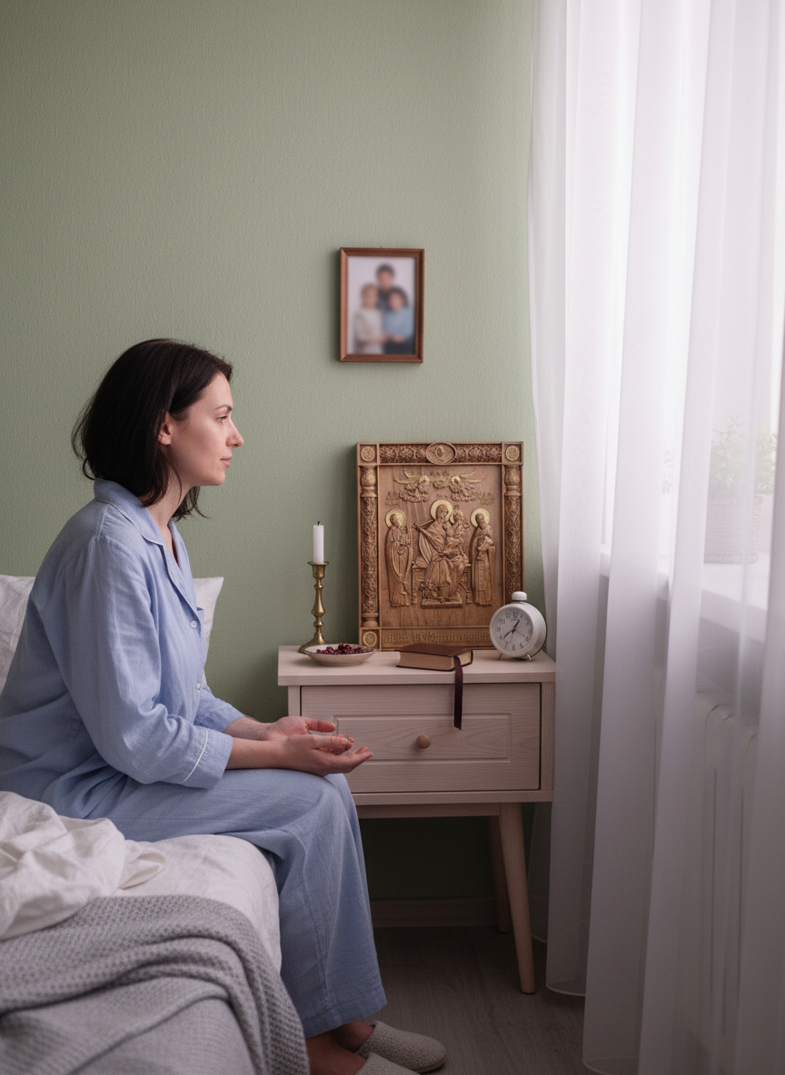Икона Домостроительница – это уникальная деревянная резная икона ручной работы, наполняющая дом благодатью.