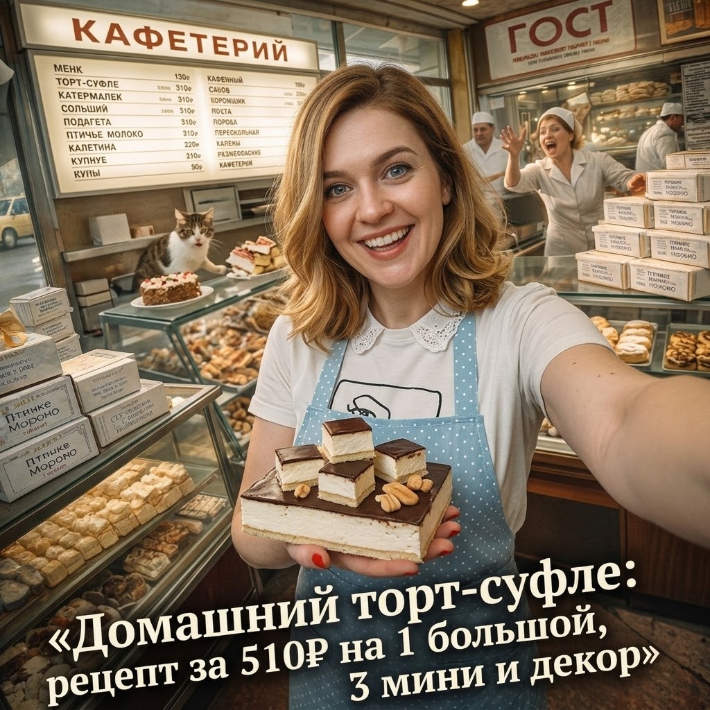    Домашний торт-суфле по рецепту за 510₽ admin