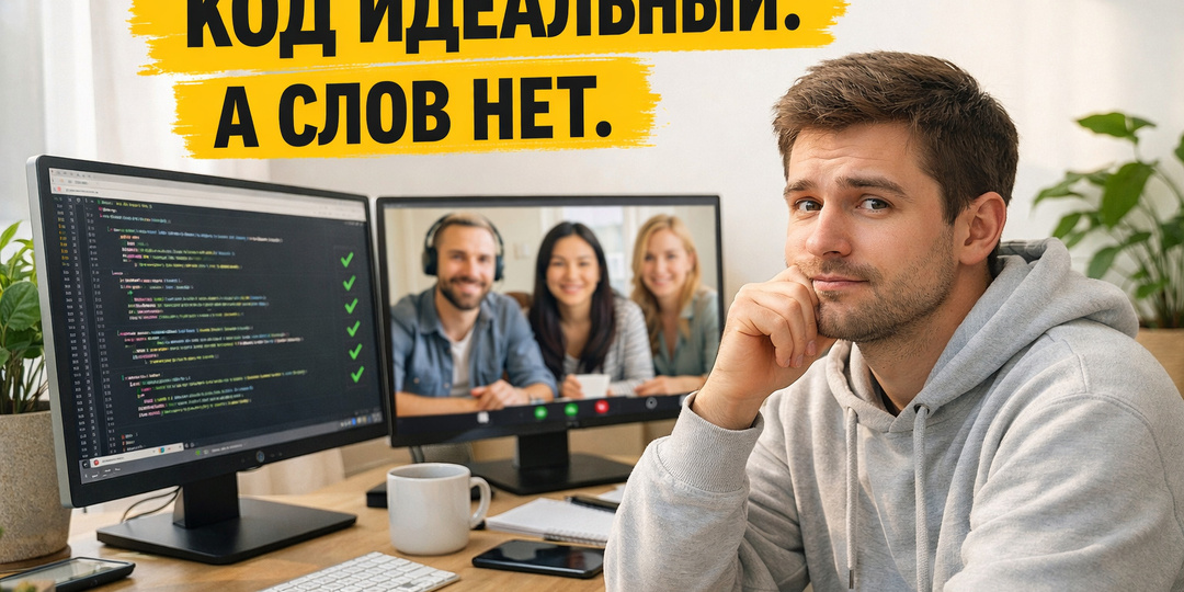 Почему ваш код безупречен, а вас всё равно не берут в зарубежный проект? Вся правда об английском для IT в 2026 году.