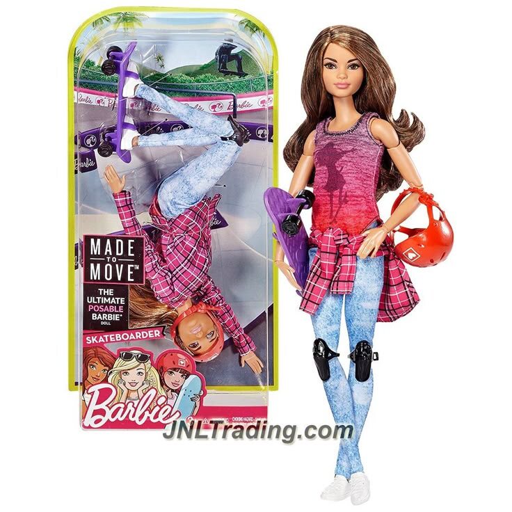 Barbie Made to Move Skateboarder 2016
