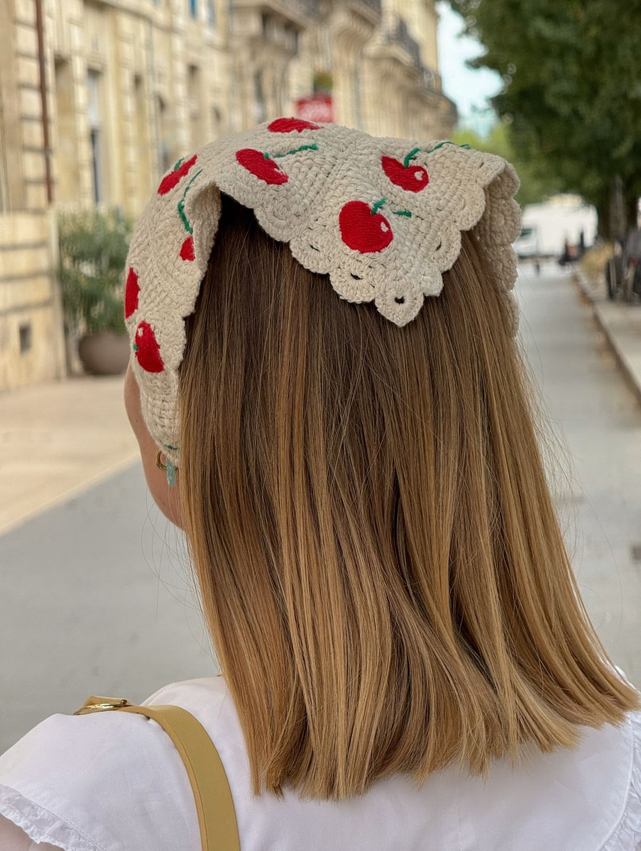 косынка крючком