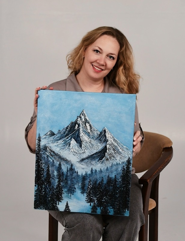 Анастасия Арасланова с работой "Холодная сказка"