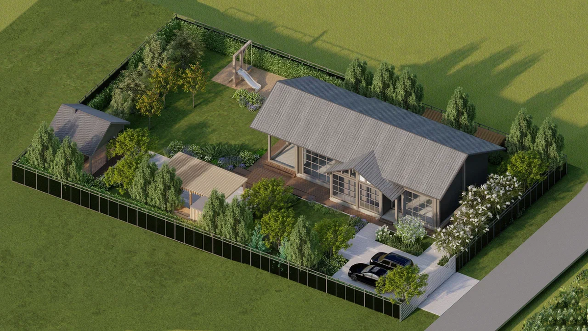 Визуализация ландшафтного проекта от Migarden в Москве
