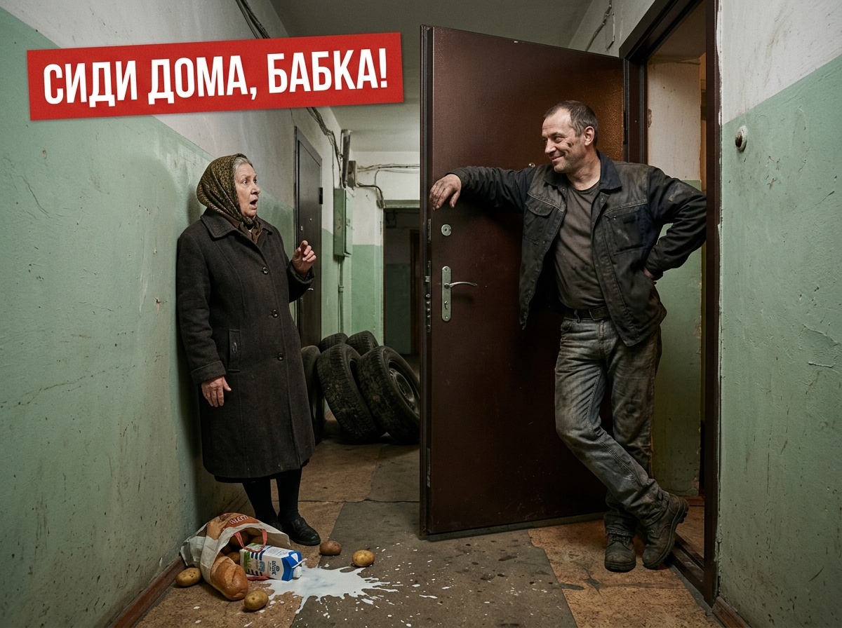 Когда наглый сосед решил, что общий тамбур — это его личный гараж, обычный поход за хлебом превратился для пенсионерки в полосу препятствий.