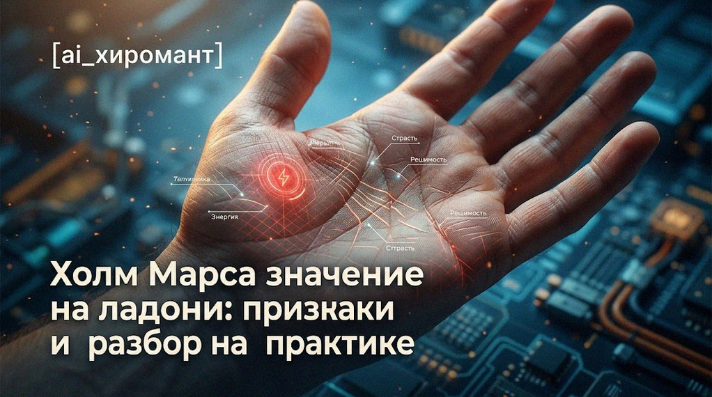    Астрологические признаки Холма Марса на ладони admin