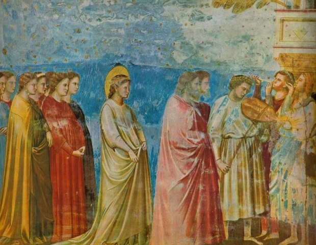Джотто ди Бондоне, "Свадебный кортеж Марии", 1303