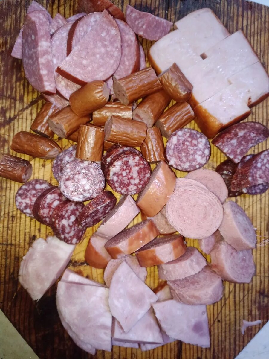 Образец нарезки на солянку.