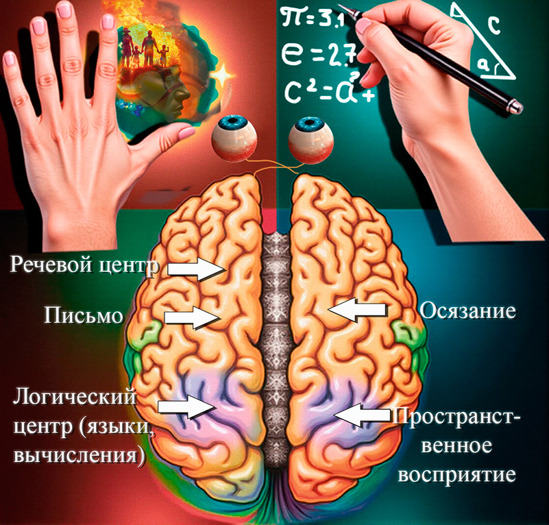 Представление функциональной асимметрии мозга