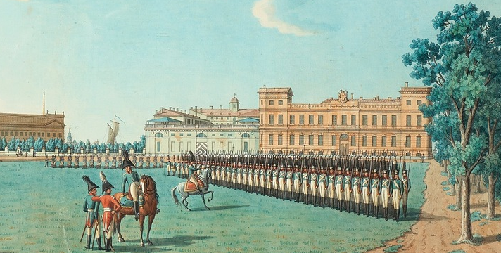 Парад на Царицыном лугу 1801 год