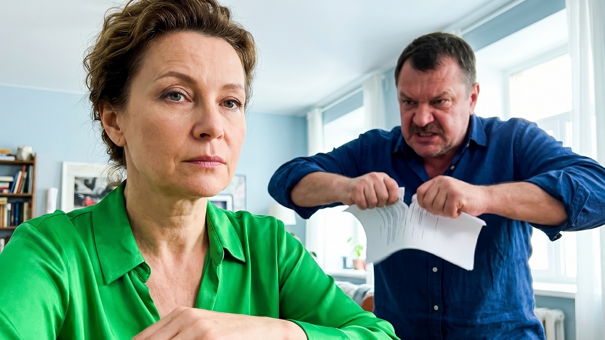 Свекровь аплодировала, пока сын уничтожал бумаги, а потом увидела печать на моем экземпляре