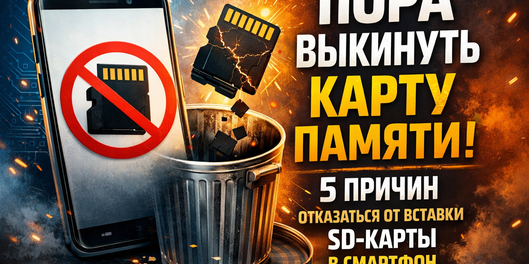 5 причин отказаться от карты памяти в смартфоне