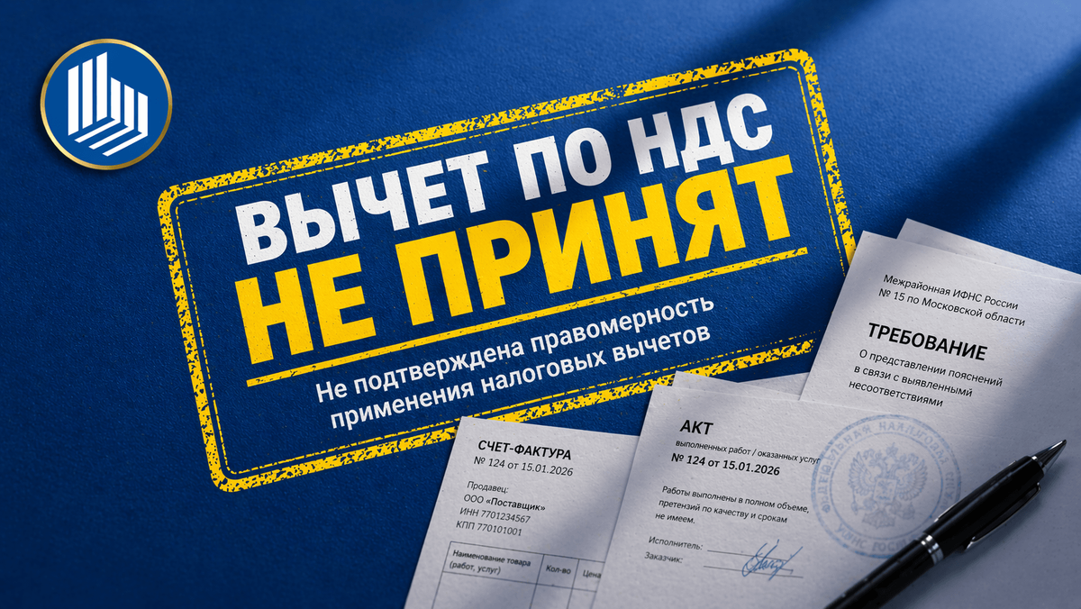 вычет по НДС не принят