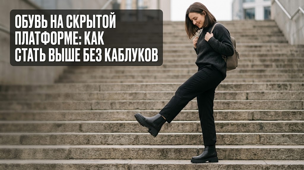    Обувь со скрытой платформой — идеальный компромисс между комфортом и желанием казаться выше. Носим Сутками