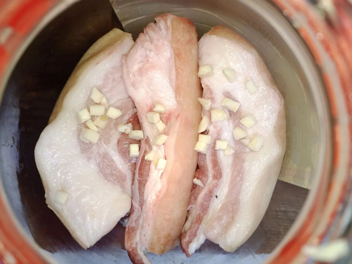 Образец готового сала.