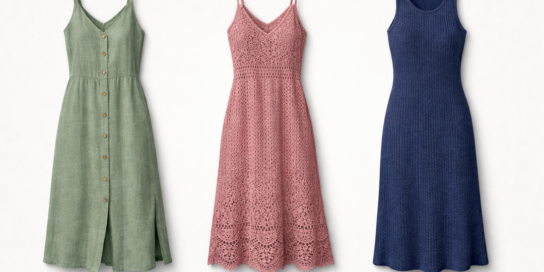 Ажурный шик или строгий футляр? Главные тренды вязаных платьев на лето 2026