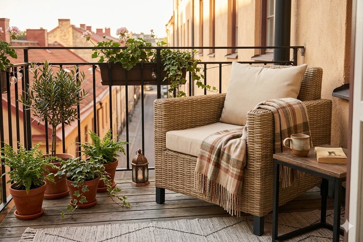 Садовое кресло Mokka BELLA искусственный ротанг круглого плетения, песочного цвета