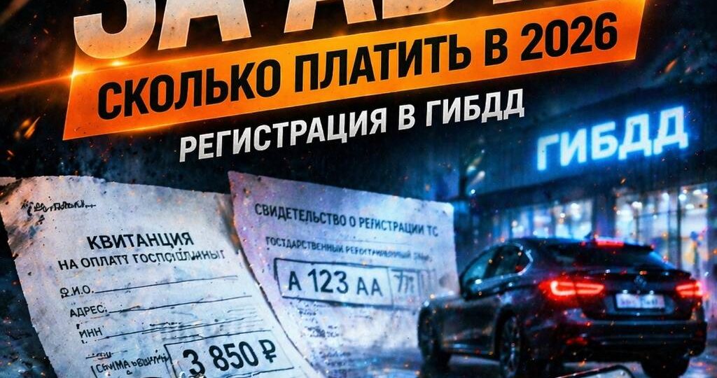 🚗 КАК ОПЛАТИТЬ ГОСПОШЛИНУ ЗА РЕГИСТРАЦИЮ АВТО В ГИБДД В 2026 ГОДУ