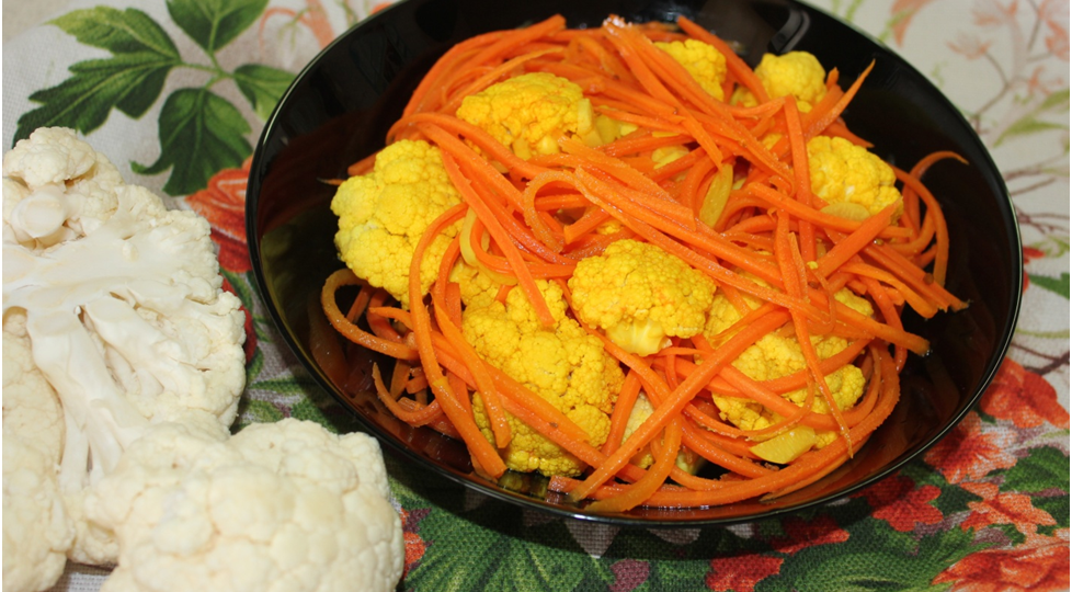 Маринованная цветная капуста.