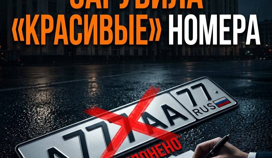 «Красивые» номера: Госдума зарубила законопроект