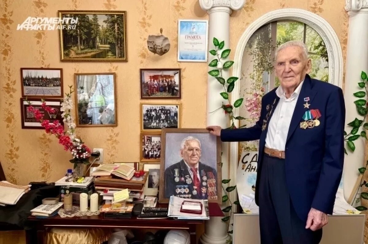    100-летний юбилей отмечает ветеран ВОВ из Кузбасса Анатолий Терехов