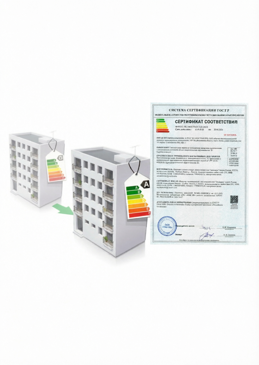 Уфасерт поможет оформить паспорт эн5ергоэффективности на объект