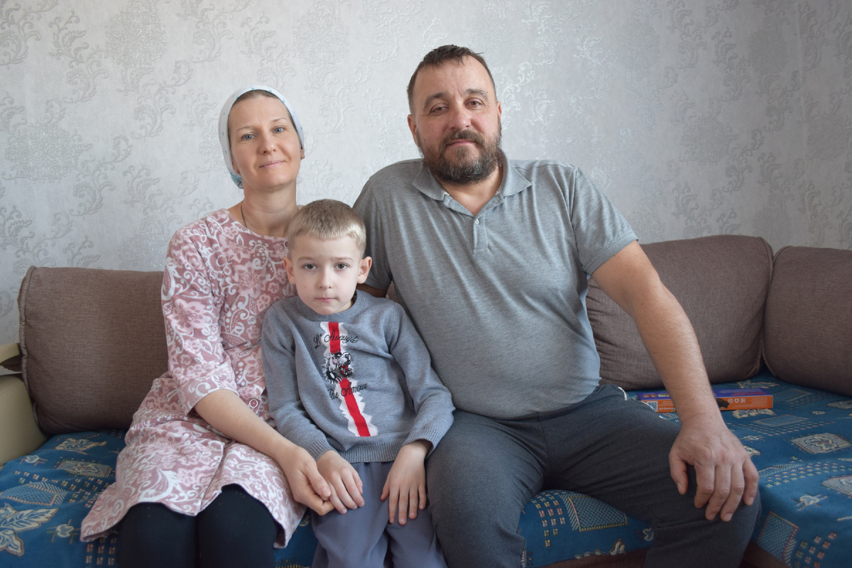 Павел и Юлия с младшим сыном Фёдором