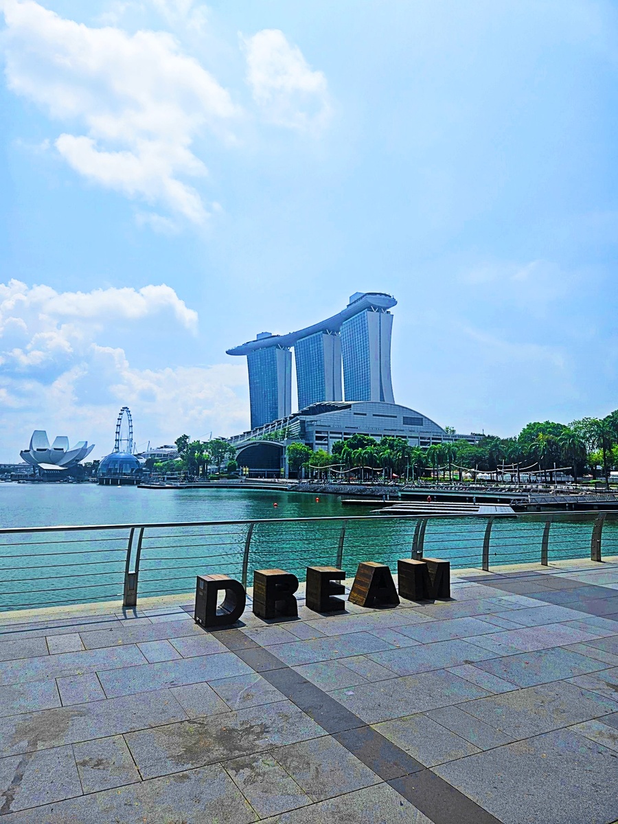 Вид на небоскрёбы Сингапура