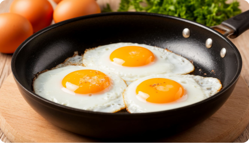 Почему «нельзя» жарить яйца на сковороде?