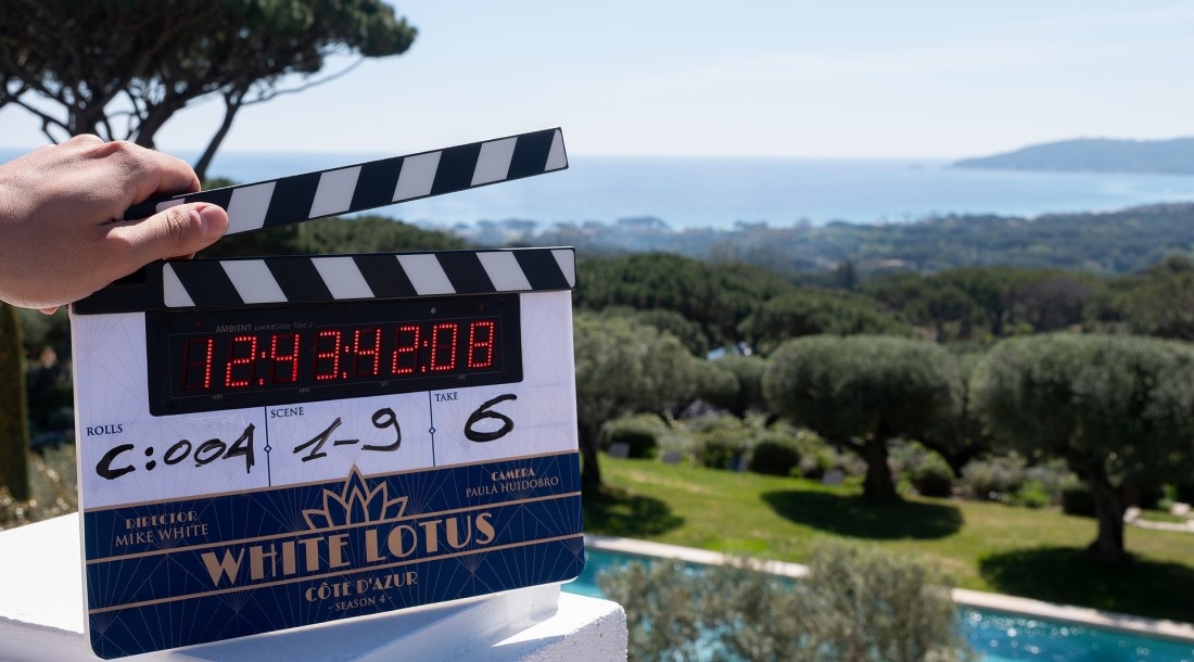     Кадр со съемок 4 сезона сериала «Белый лотос» / HBO