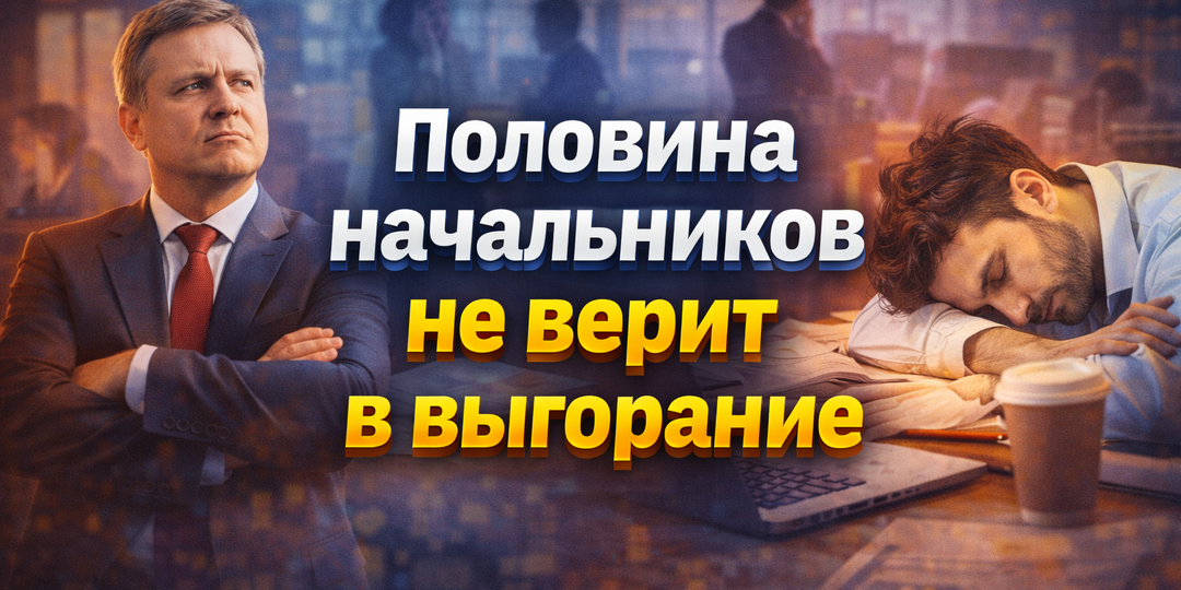 Половина боссов считает выгорание «нежеланием работать»