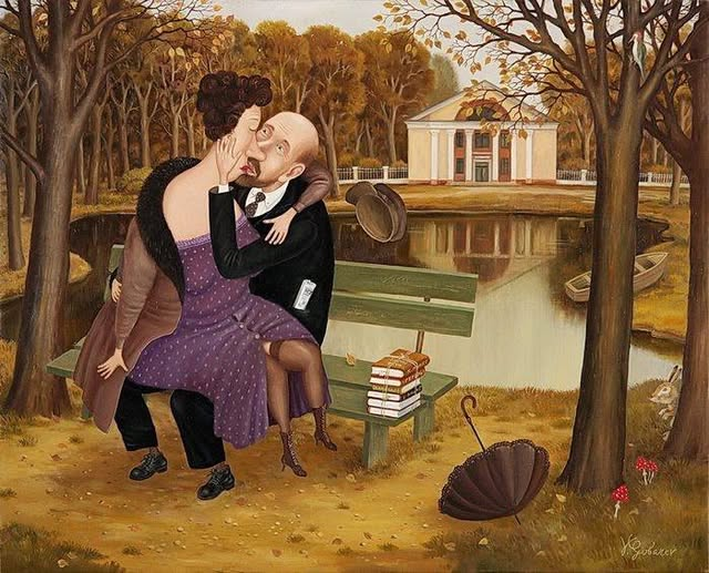 Ленин в октябре. Наивная живопись от Виталия Губрева