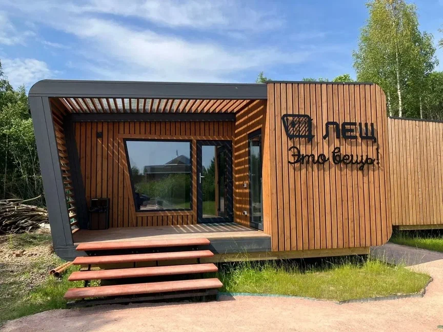 Лестница на металлокаркасе от Виеко