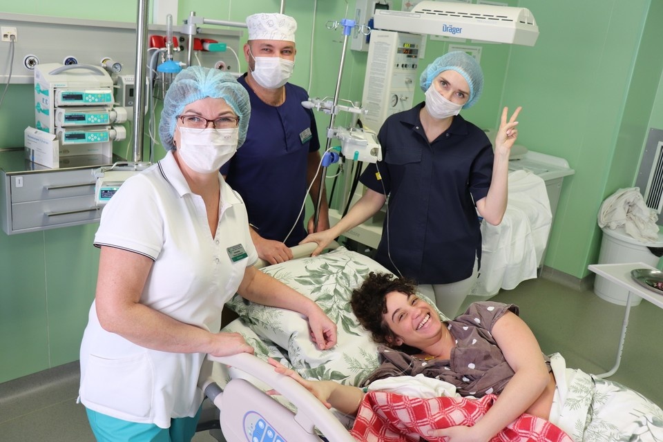    Роды прошли быстро и без осложнений. Фото: Перинатальный центр «Дар»