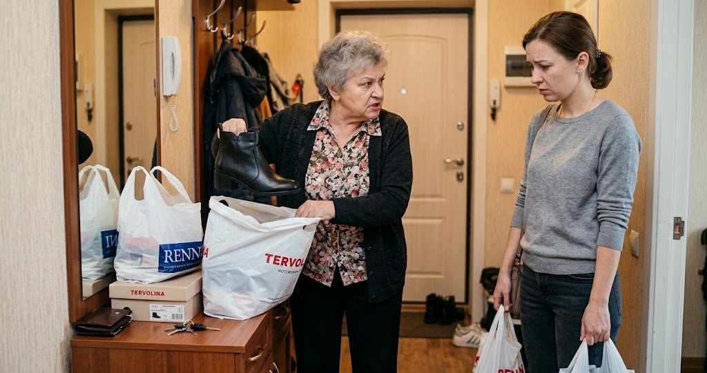 «А почему это ты купила себе сапоги, а мне нет?» — возмутилась свекровь, проверяя мои пакеты