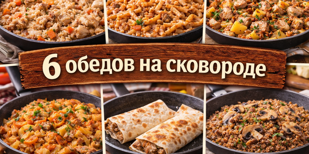 6 обедов на сковороде, которые готовлю без духовки — быстро, сытно и без лишней посуды