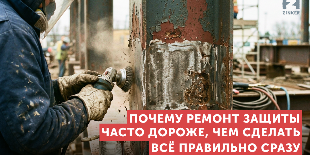 Почему ремонт антикоррозионной защиты часто обходится дороже первоначальной защиты