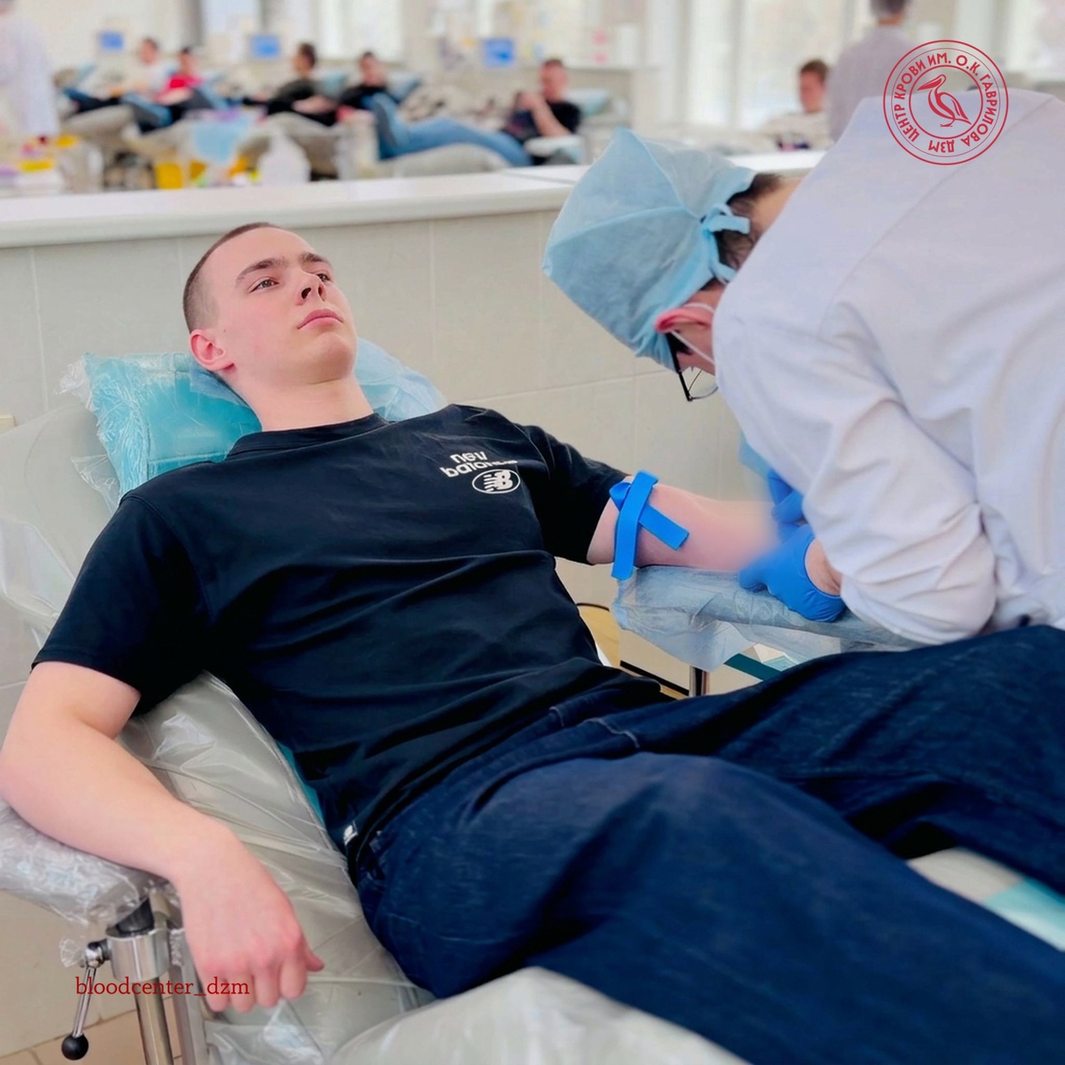 Процесс донации в отделении на Беговой Центра крови имени О.К. Гаврилова