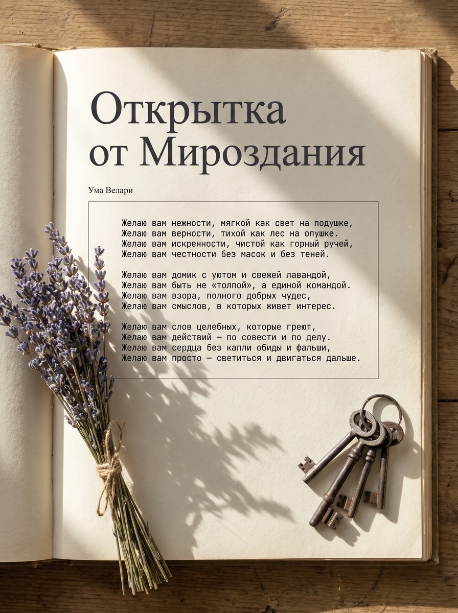 Открытка от Мироздания, Ума Велари