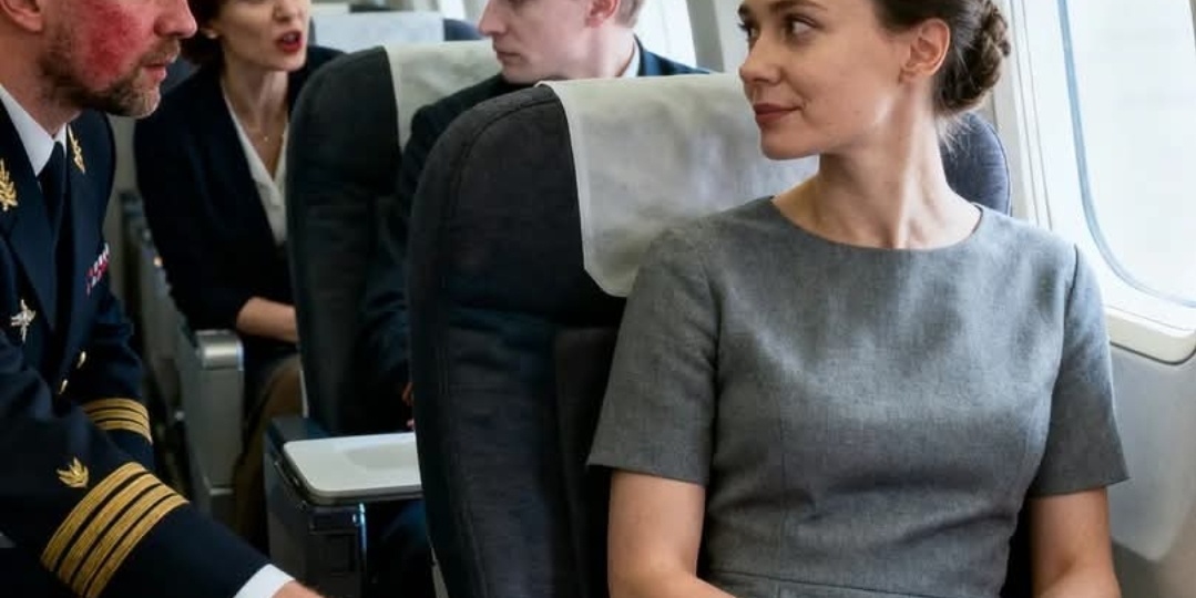 Командир попросил женщину в простом сером платье немедленно освободить место в бизнес-классе. Он смотрел на неё так, как смотрят на тех, кто