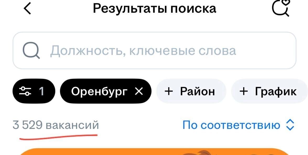    На сегодняшний день в Оренбурге размещено свыше трех тысяч вакансий   hh.ru
