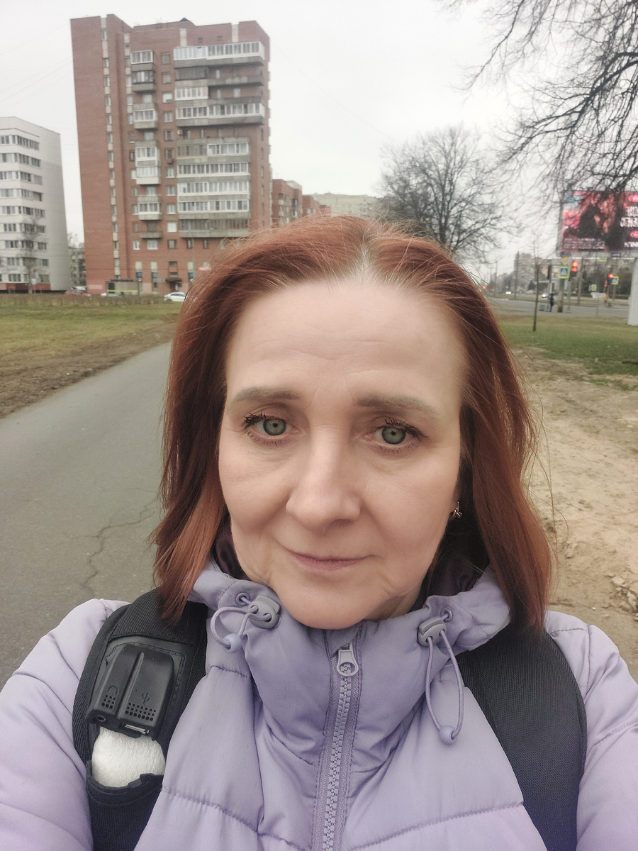 После салона.